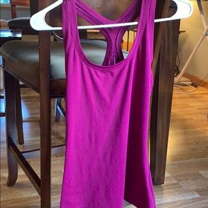 Athletic workout racer back tank top